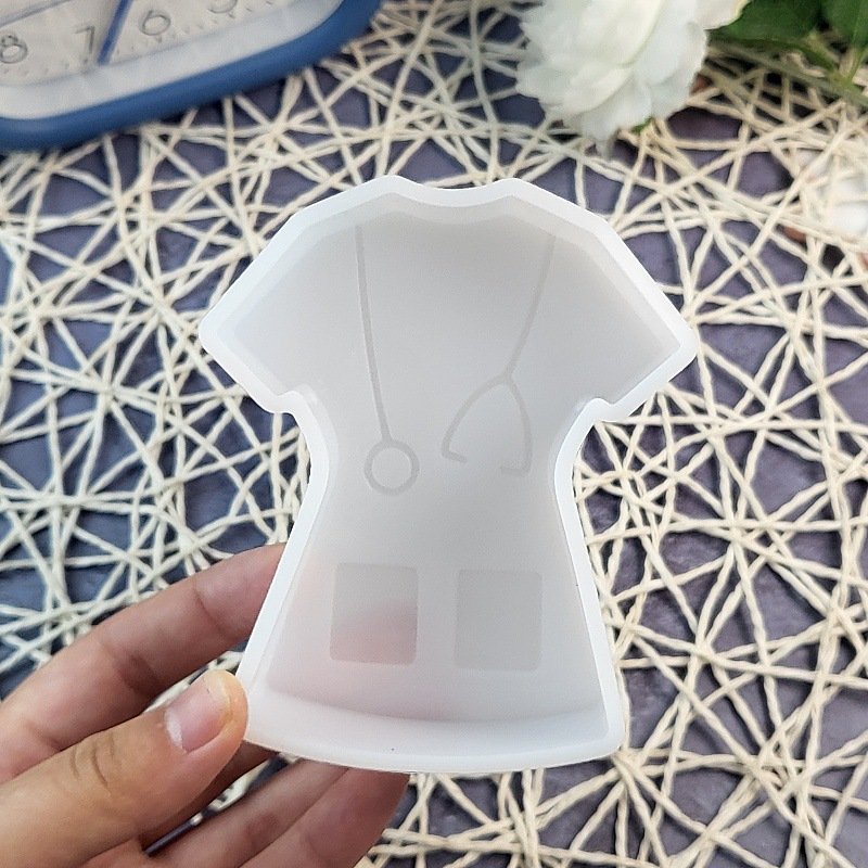 Nurse Clothing Candle Making Molds for Kit Supplies Soy Wax Cake Moldes Mold Soap Resin Gypsum Relief Doctor Office Decor Gifts