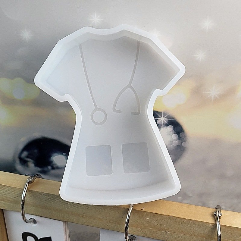 Nurse Clothing Candle Making Molds for Kit Supplies Soy Wax Cake Moldes Mold Soap Resin Gypsum Relief Doctor Office Decor Gifts
