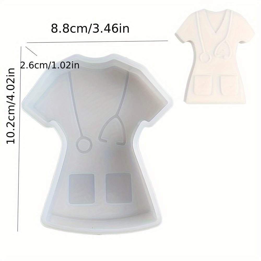 Nurse Clothing Candle Making Molds for Kit Supplies Soy Wax Cake Moldes Mold Soap Resin Gypsum Relief Doctor Office Decor Gifts