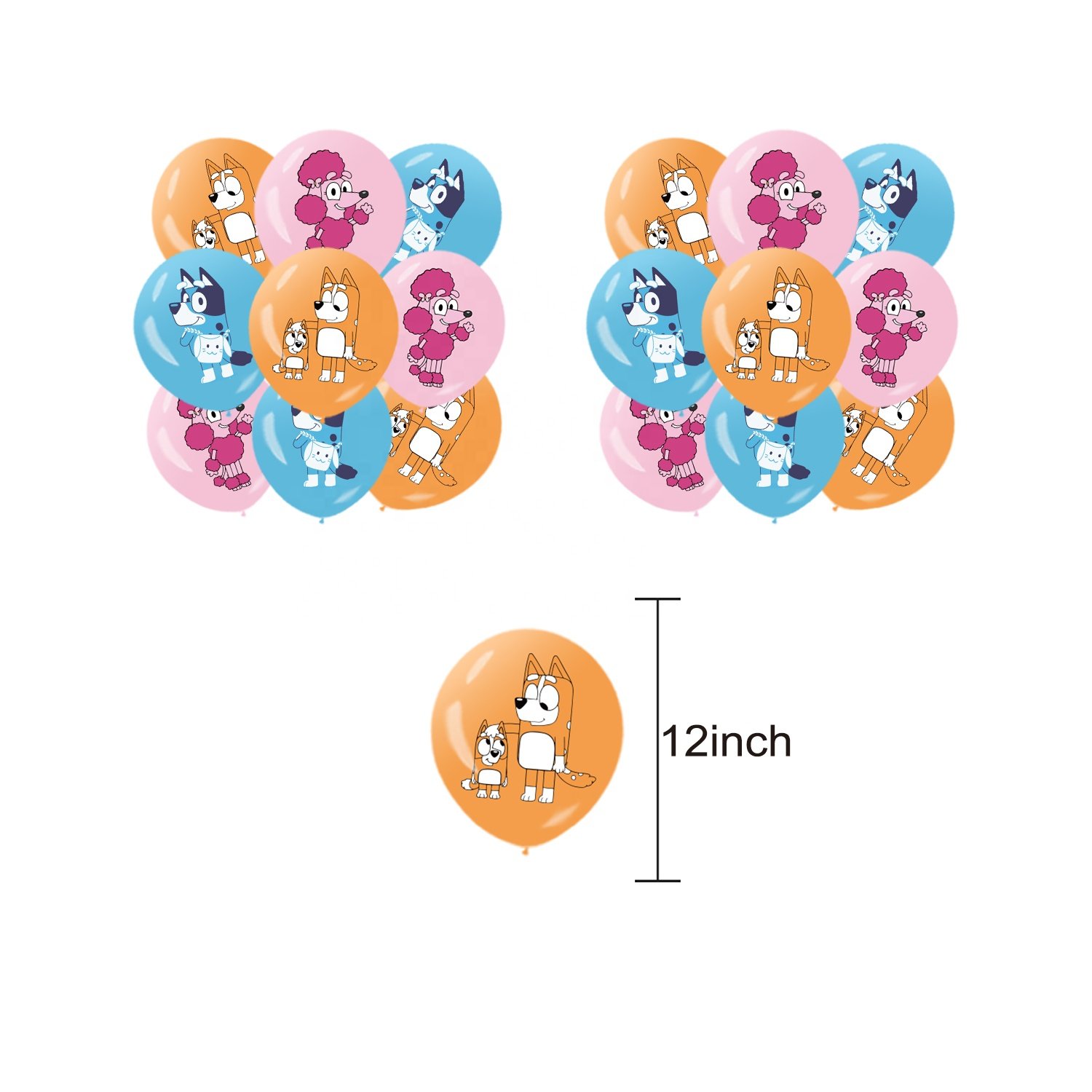 New Blue Cartoon Pet Dog Theme Birthday Party Decorations Animal Banner Cute Pet Cake Topper Children's Birthday Supplies