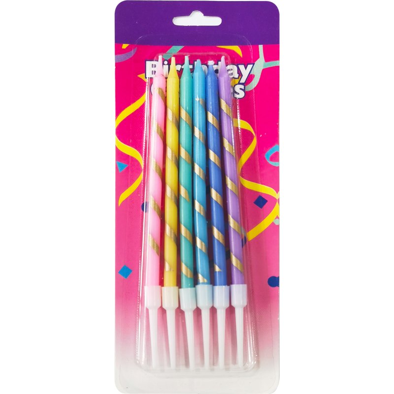 Colorful thread candle birthday cake decoration children's environmentally friendly creative candle party scene decoration