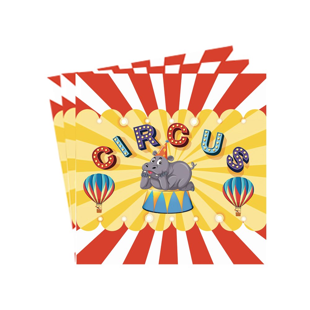 Circus Animals Game Birthday Party Decorations Baby Shower Birthday Party Kit Disposable Tableware Set Party Supplies