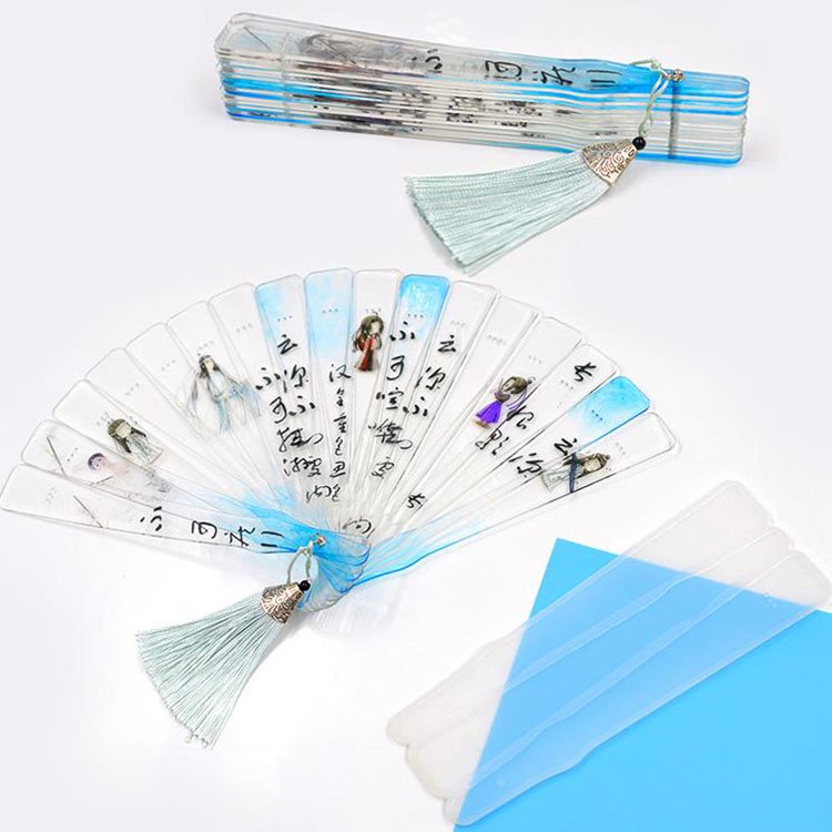 YS DIY Style Folding Fan Molde Silicone Handmade Jewelry Formas De Silicone Molud Pra Resina Decoration Tools Resin Art Supplies