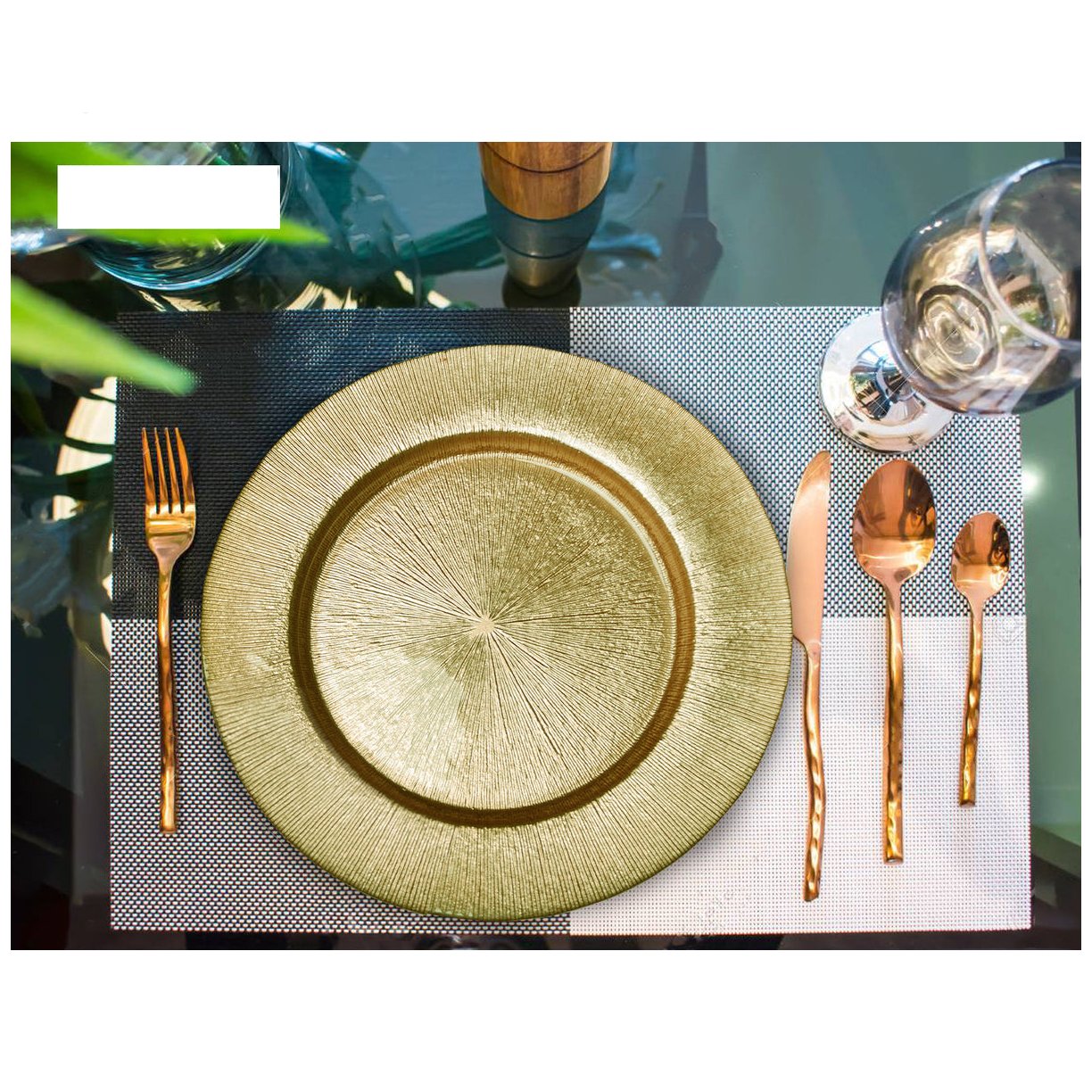 Most Precious Golden Charger Plate Dinner Serving Dishes Provide Stainless Tidy Dinner & Keep Your Meal Warm Charger Under Plate
