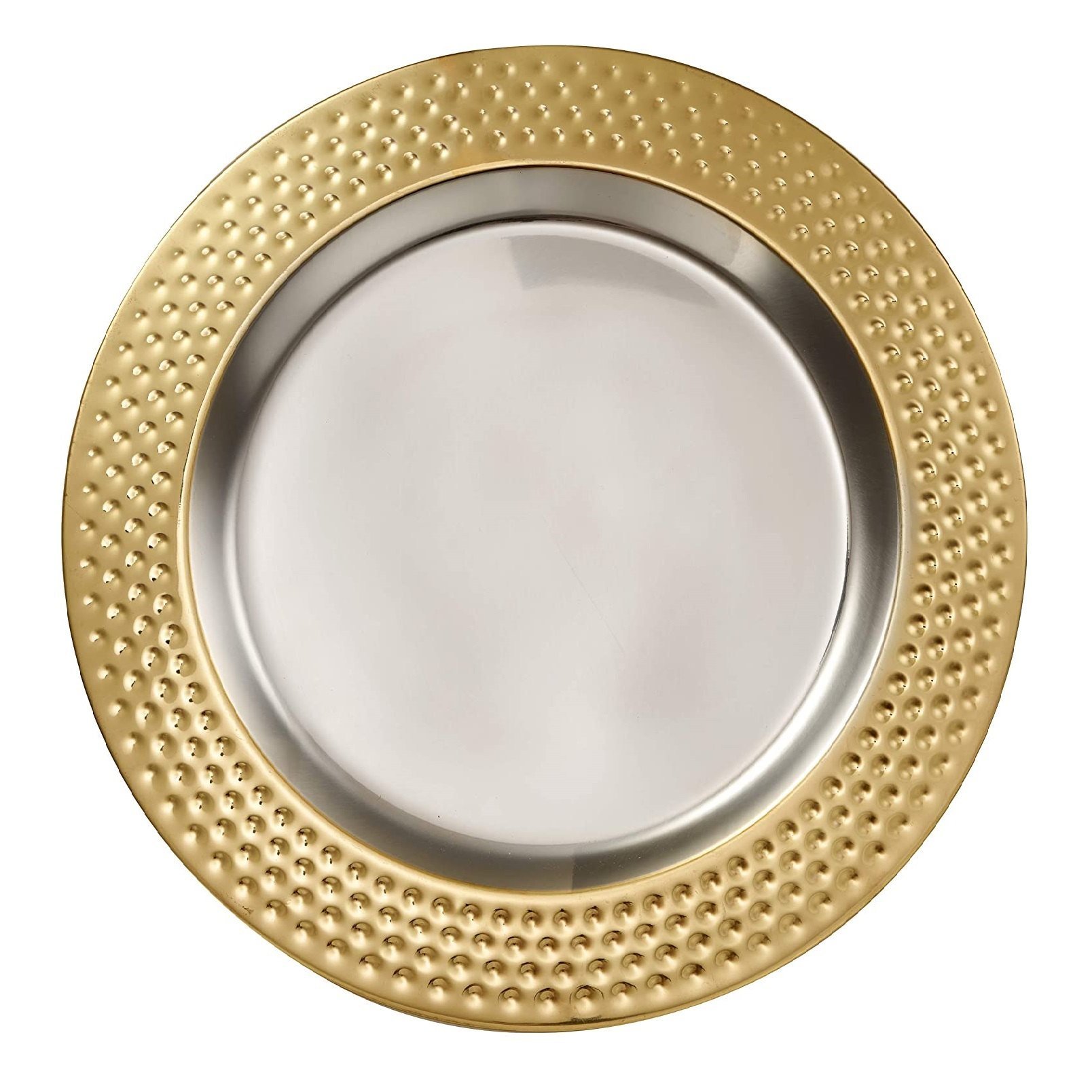 Most Precious Golden Charger Plate Dinner Serving Dishes Provide Stainless Tidy Dinner & Keep Your Meal Warm Charger Under Plate