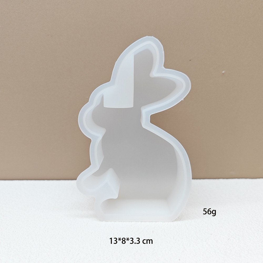 Early Riser Easter Bunny Candle Silicone Mold Cake Baking Supplies Soap Molds For Soap Making