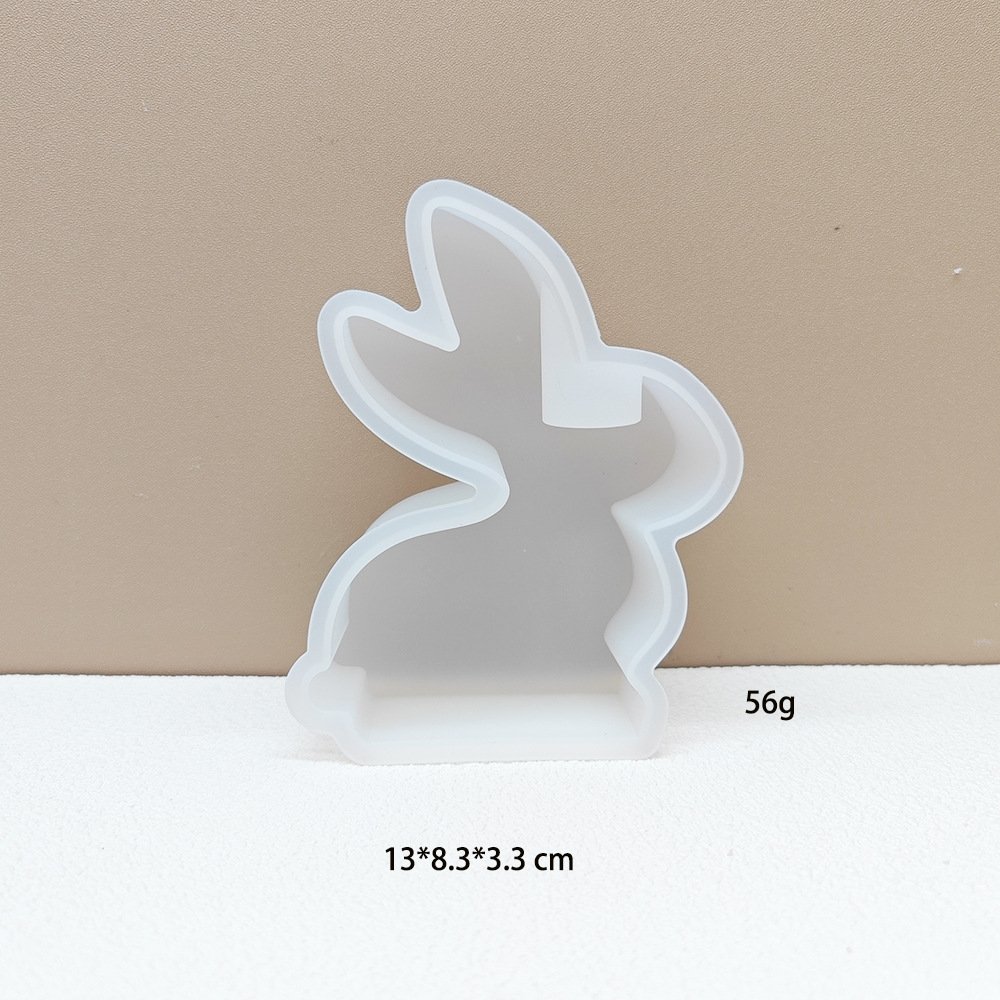 Early Riser Easter Bunny Candle Silicone Mold Cake Baking Supplies Soap Molds For Soap Making