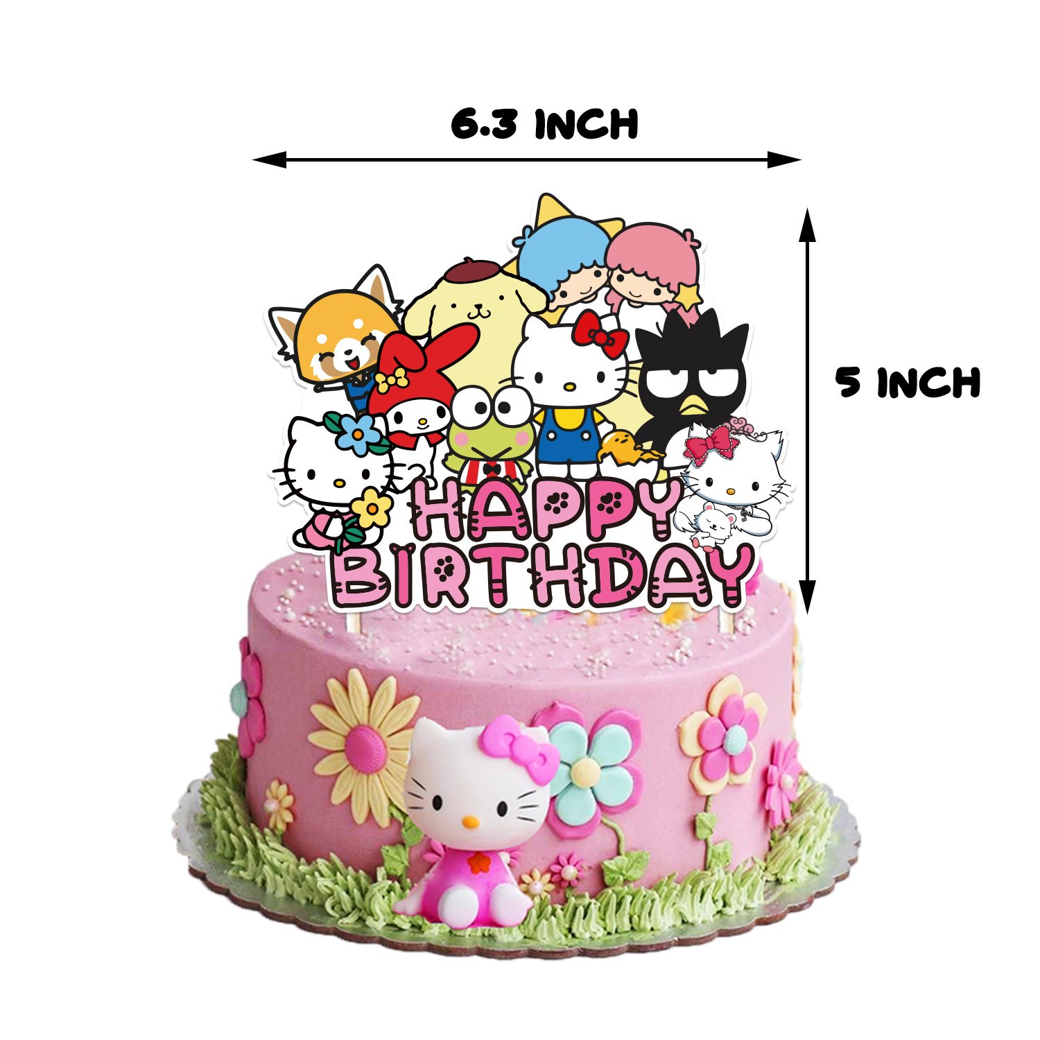 Cat Birthday Party Decoration Set Cute Birthday Party Supplies for Meow Kitty Kids Girls Boys Pink Balloons for Girls X0175