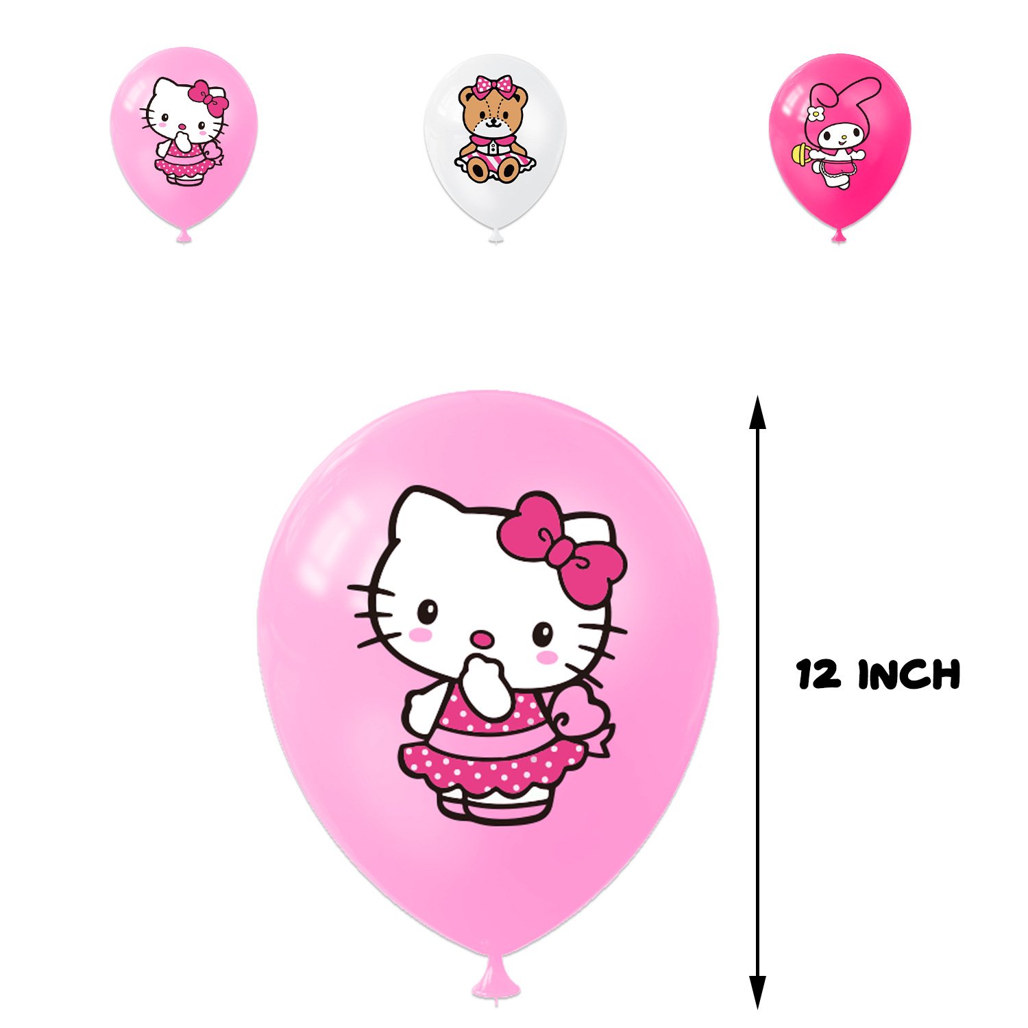 Cat Birthday Party Decoration Set Cute Birthday Party Supplies for Meow Kitty Kids Girls Boys Pink Balloons for Girls X0175