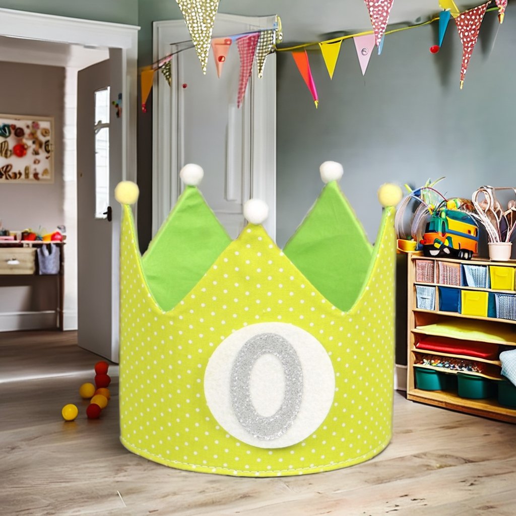 Customizable Birthday Crowns Felt Fabric Hat Supplies for Cake Decorating Party Decorations