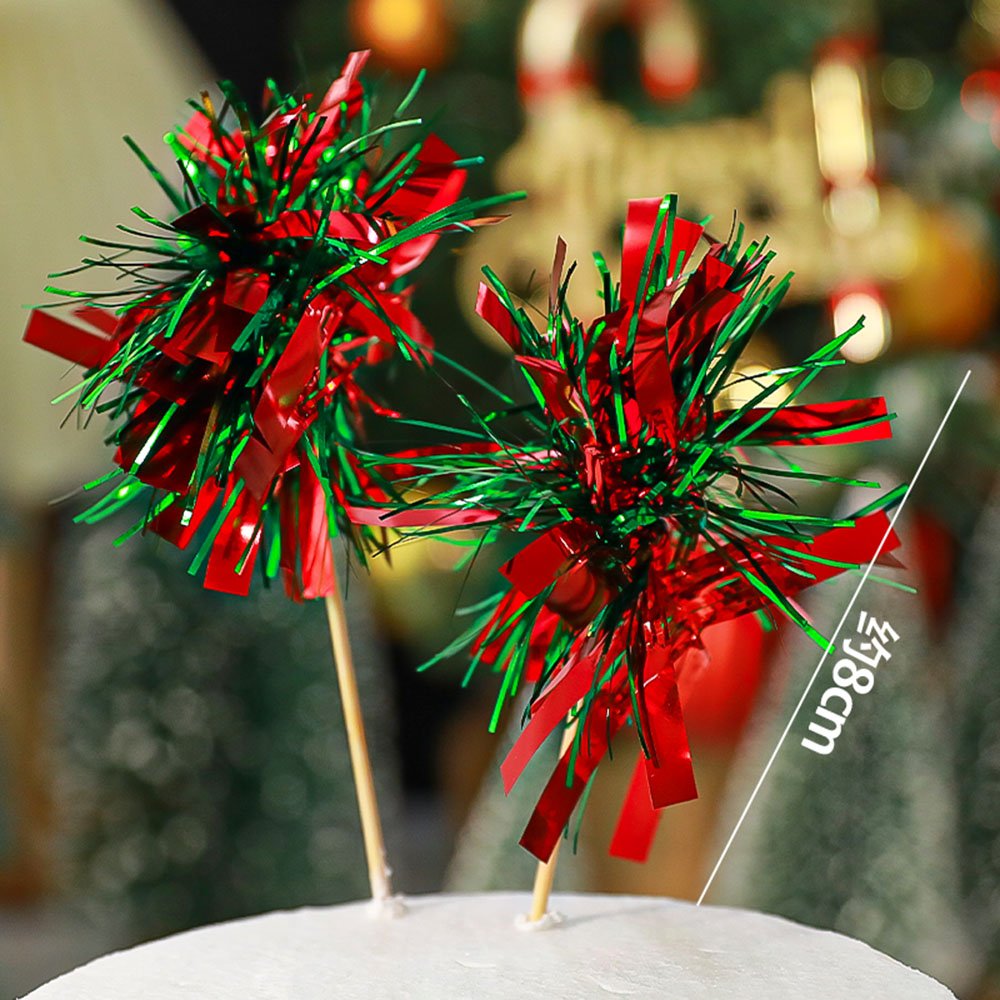 Christmas party dessert table accessories Glitter Glitter Rain Shower birthday cake decoration plug-in