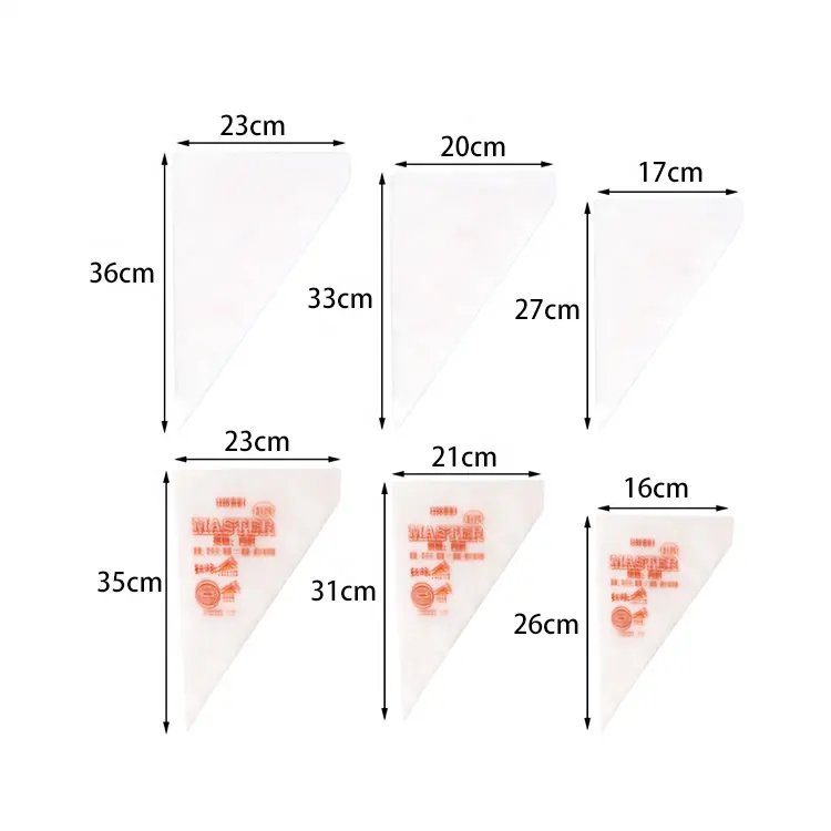 TX 100pcs/bag Disposable Food Grade Piping Bags Icing Fondant Cake Cream Decoration Pastry Bag