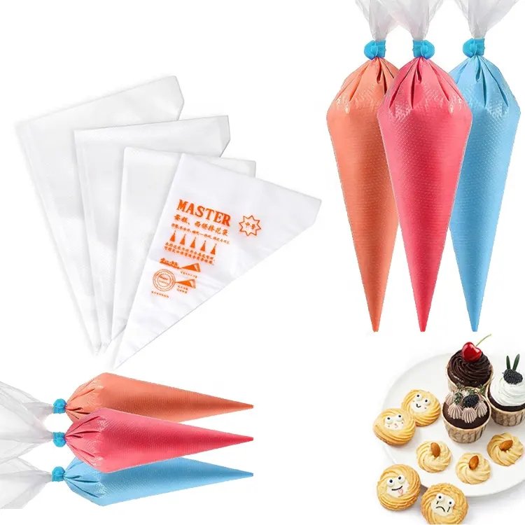 TX 100pcs/bag Disposable Food Grade Piping Bags Icing Fondant Cake Cream Decoration Pastry Bag