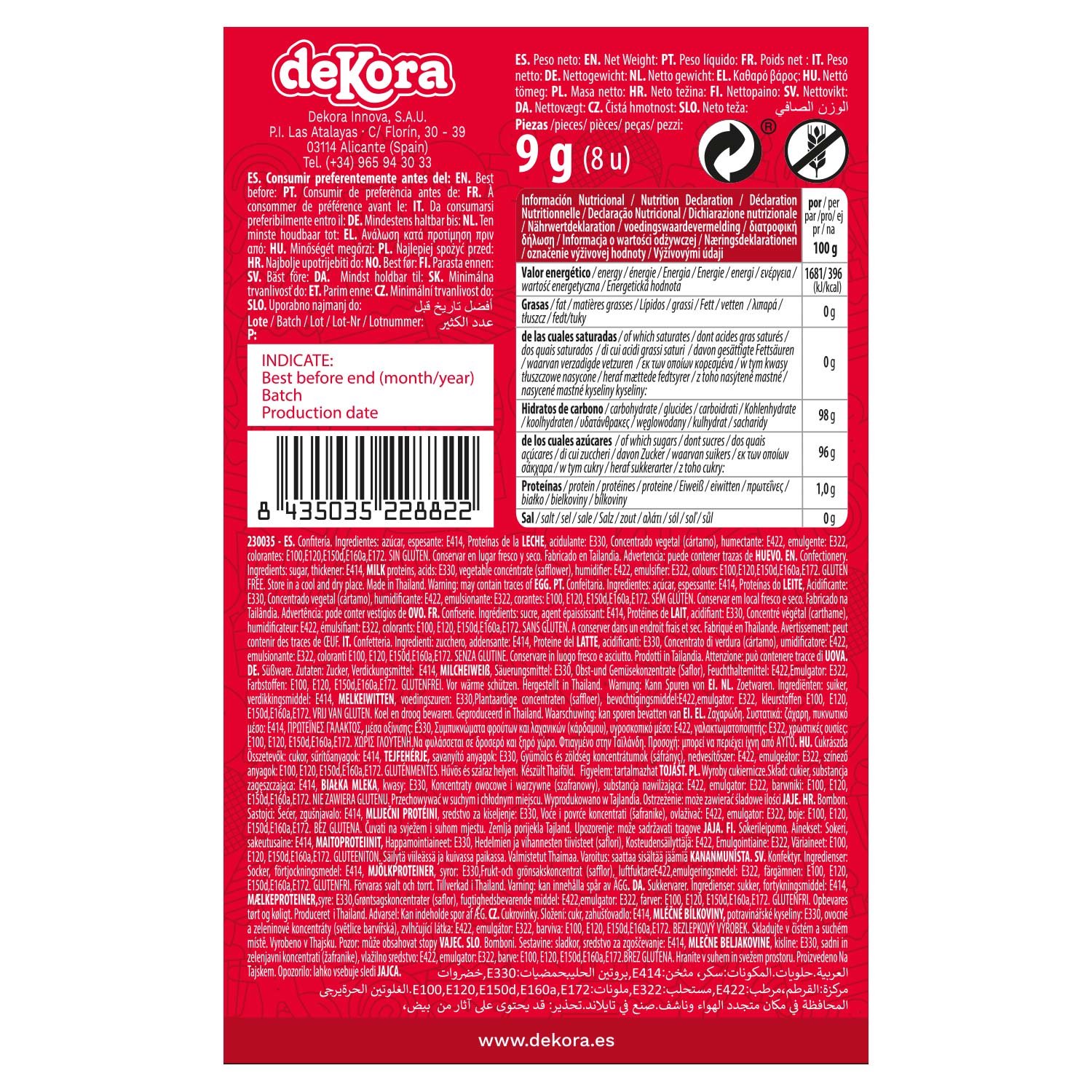 Dekora Brand Display Of 15 Blisters Edible Sugar Cake Decoration Football Shoes Whistle Design 2-3cm