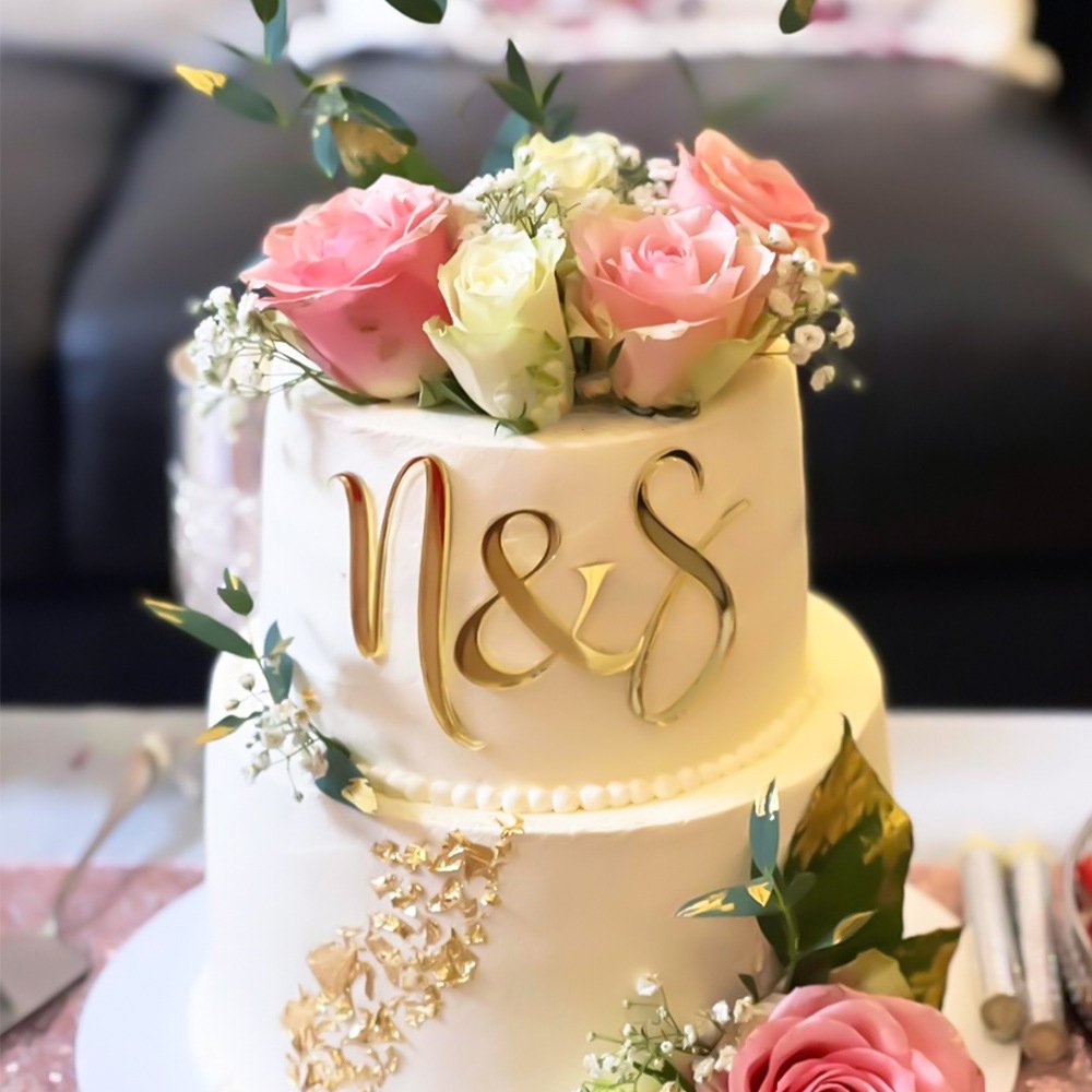 Acrylic Cake Topper 26 Letters DIY Cake Decorating Acrylic Cake Topper