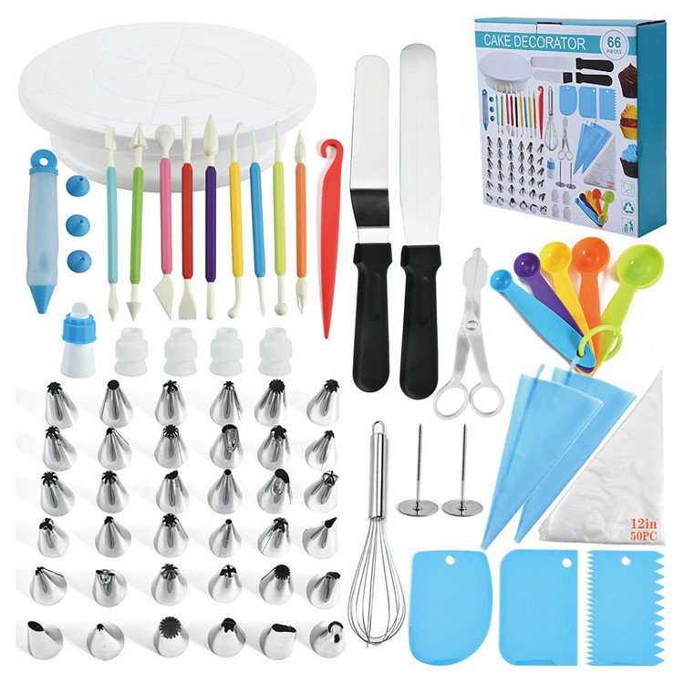 66pcs Cake Decorating Supplies Kit for Beginners Baking Pastry Tools Baking Tools