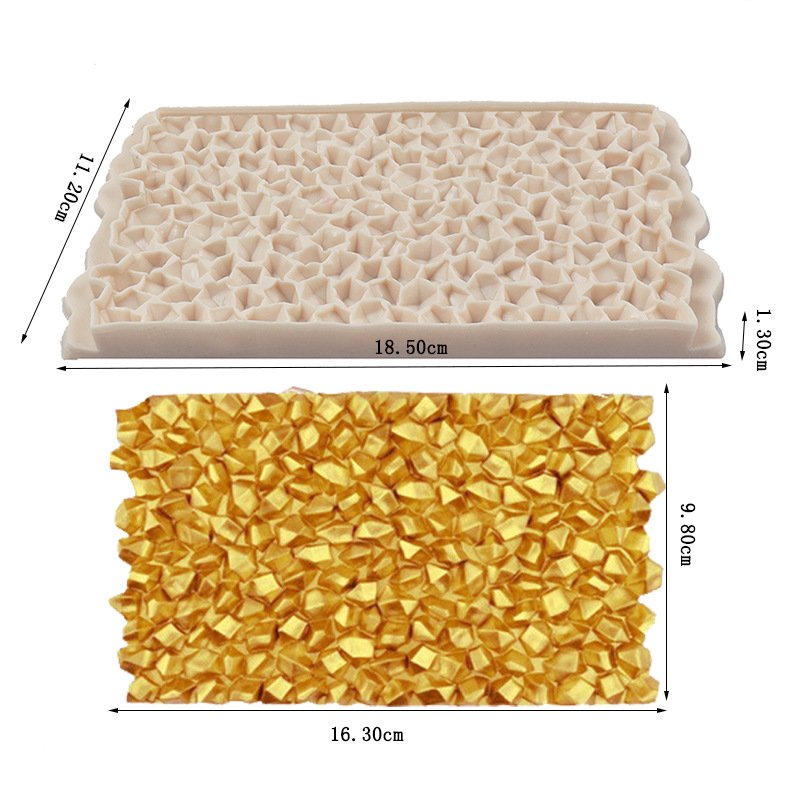 Cake Rim Silicone Baking Molds Fondant Rose Retro Pattern Molds Dragon Scale Shape Molds For Cakes Party Supplies