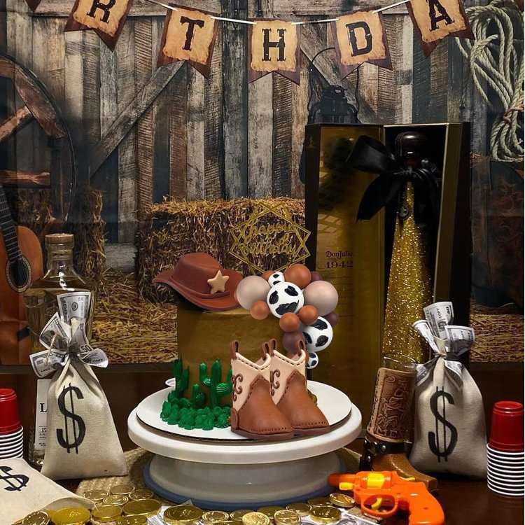 Cowboy Hat and Boot Cake Decorations Western Cowboy Birthday Baby Shower for Western Theme Party Favors Supplies