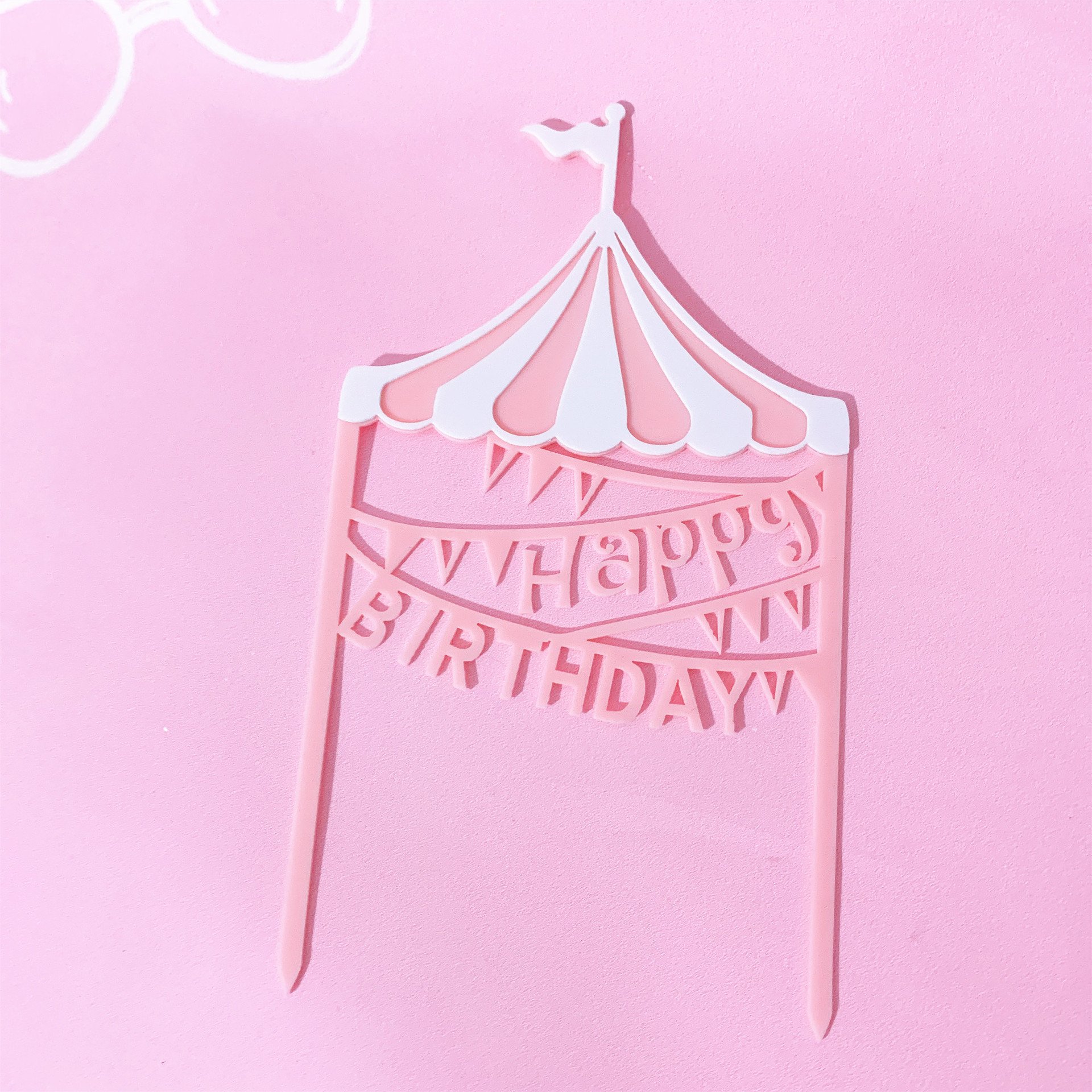 Ychon children birthday supplies cake toppers decorations candy colors playground theme party kis cake toppers
