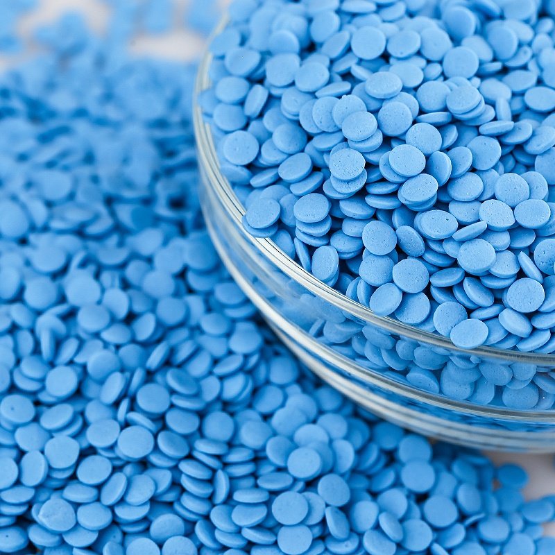 KOSHER 100% Natural Color Blue Edible Round Confetti Sprinkles Cake Sprinkles Comestibles Supplies for Cakes Cookies Decorations