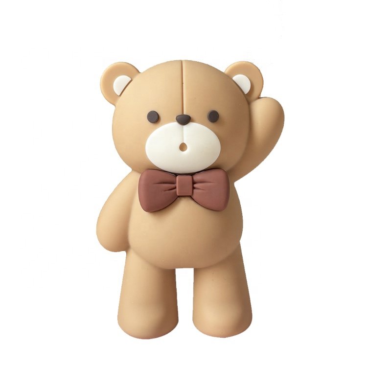 3D Bear Cake Toppers Bear Cake Decorations for Boy Girl Baby Shower Birthday Party Supplies