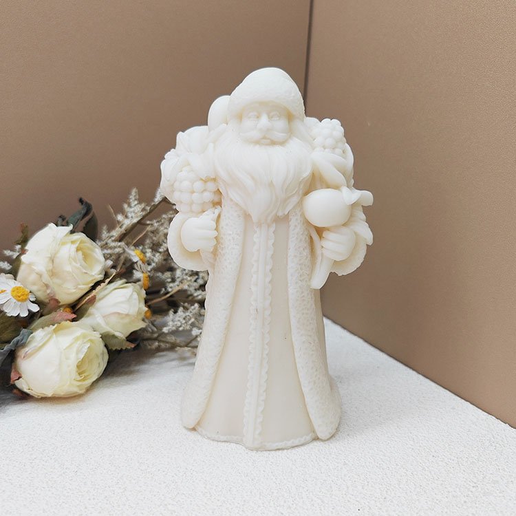YS Santa Claus Statue Silicone Candle Molds Christmas Gypsum Decorations Gift Casting Mould DIY Aromatherapy Candle Making