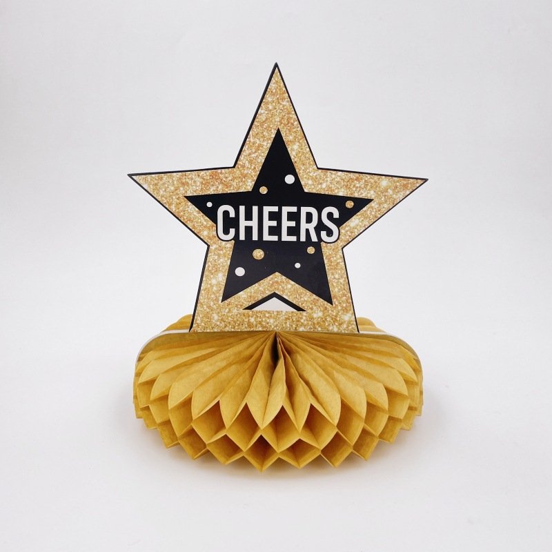 ychon hot selling honeycomb origami crafts flower birthday party decoration table topper honeycomb centerpieces