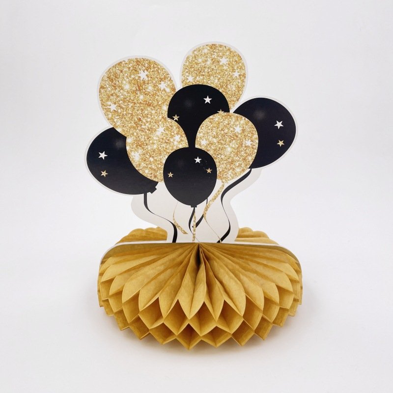 ychon hot selling honeycomb origami crafts flower birthday party decoration table topper honeycomb centerpieces