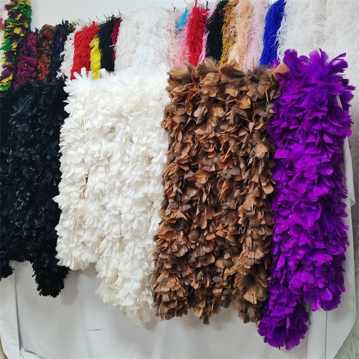 Festival Event Party Supplies 200g 250g 300g 350g 2Yard Large And Long Turkey Feather Boas Turkey Ruff Boa For Cheap Sale