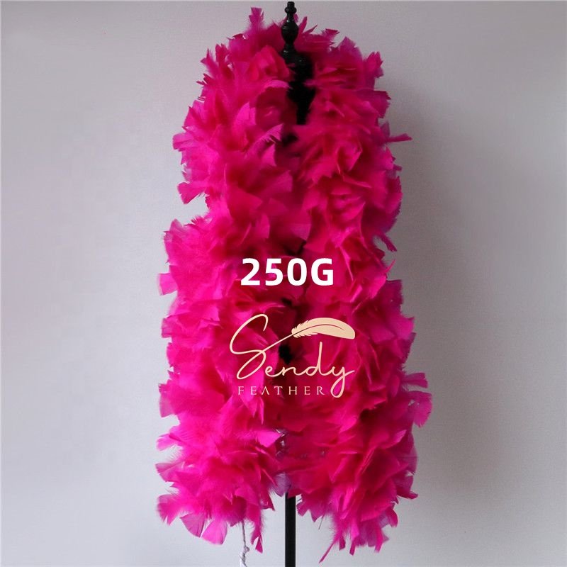 Festival Event Party Supplies 200g 250g 300g 350g 2Yard Large And Long Turkey Feather Boas Turkey Ruff Boa For Cheap Sale