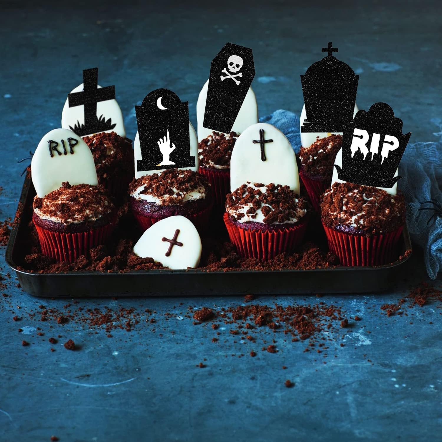 2024 New Novelties halloween birthday party cake topper Cake Insert Card All Saints' Day Supplies halloween cake topper