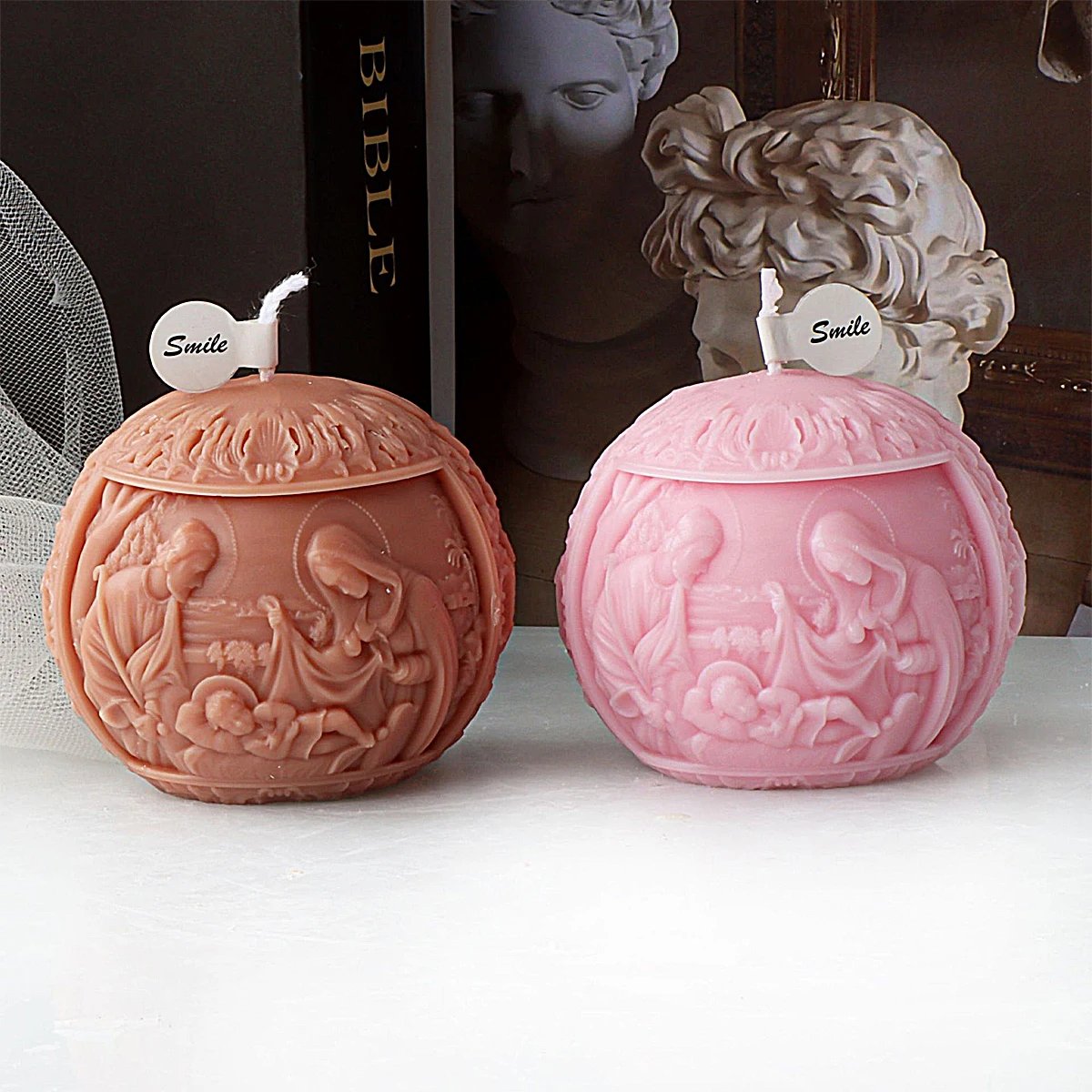 Silicon Molds for Candle Making Geometry Moldes De Silicona Para Velas Relief Religion Jesus Silicon Candle Moulds Candle Mould