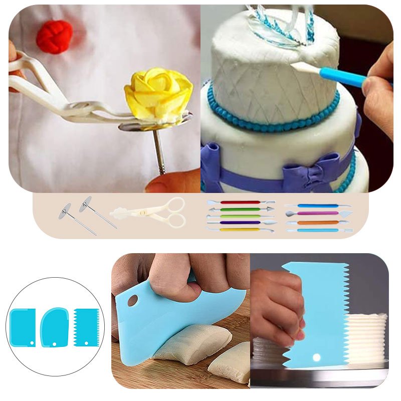 Supplies Cake Kit Pastry Nozzles Piping Icing Decoration Tips Sets Turntable Tips Cake Tool