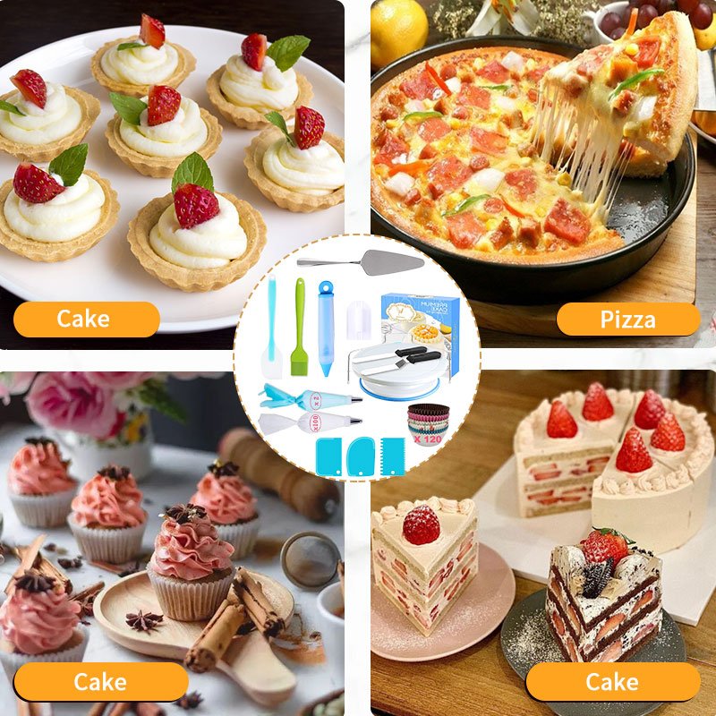 Supplies Cake Kit Pastry Nozzles Piping Icing Decoration Tips Sets Turntable Tips Cake Tool