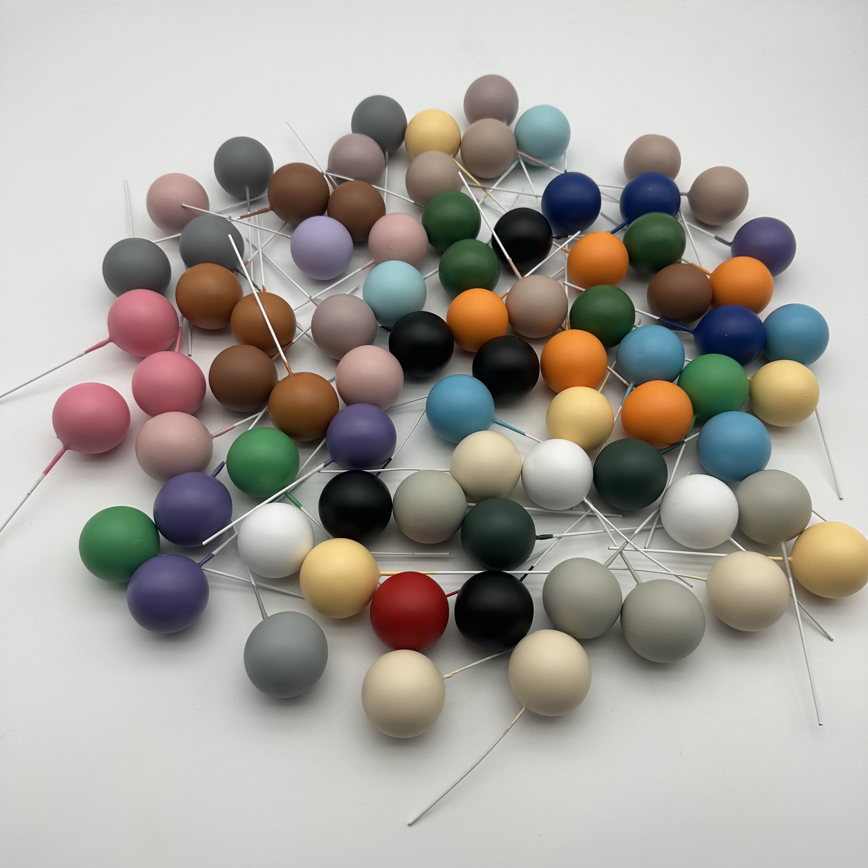 NEW 20pcs mixed ball one bag Birthday cake decoration Matte macaron ball baking foam party supplies