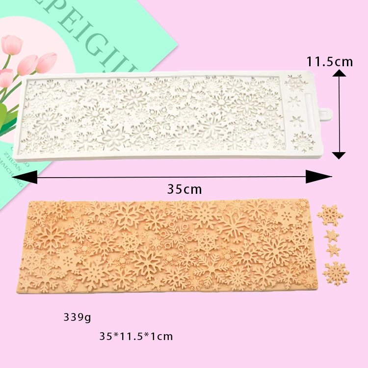 Rose Fondant Silicone molds Cake Decorating Supplies baking tools 3D Cake Border Cake embossed DIY Mat pastry tools