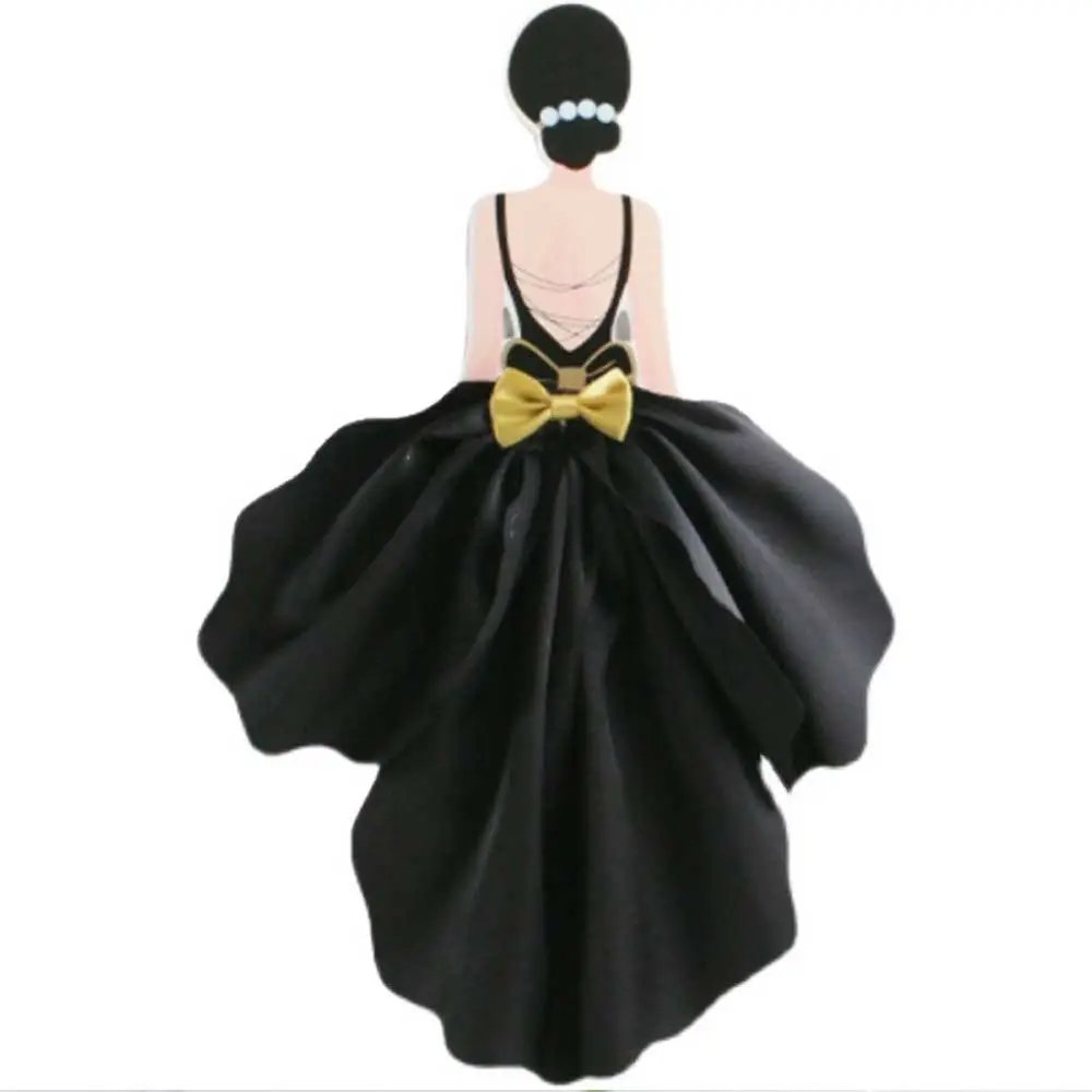 Mother's Day Cake Decorative Bow Fabric Skirt Insert Happy Birthday Wedding Cake Topper Decoration