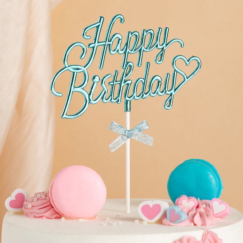KLS wholesale Customized acrylic New Design 3D Sweet One Baby Cake Topper Happy Birthday Topper For Cake Decoration