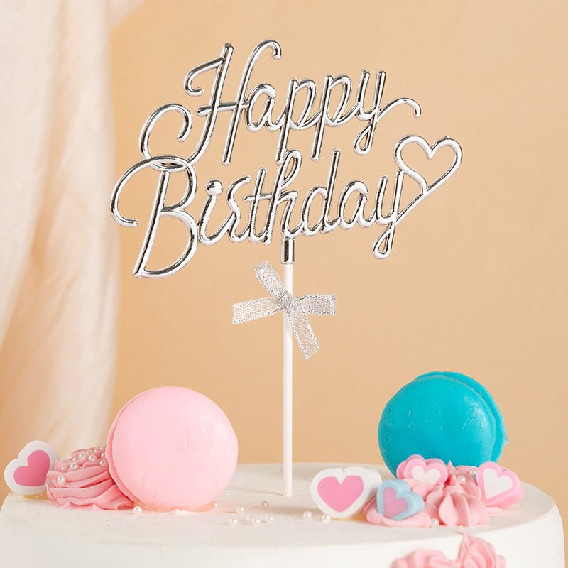 KLS wholesale Customized acrylic New Design 3D Sweet One Baby Cake Topper Happy Birthday Topper For Cake Decoration