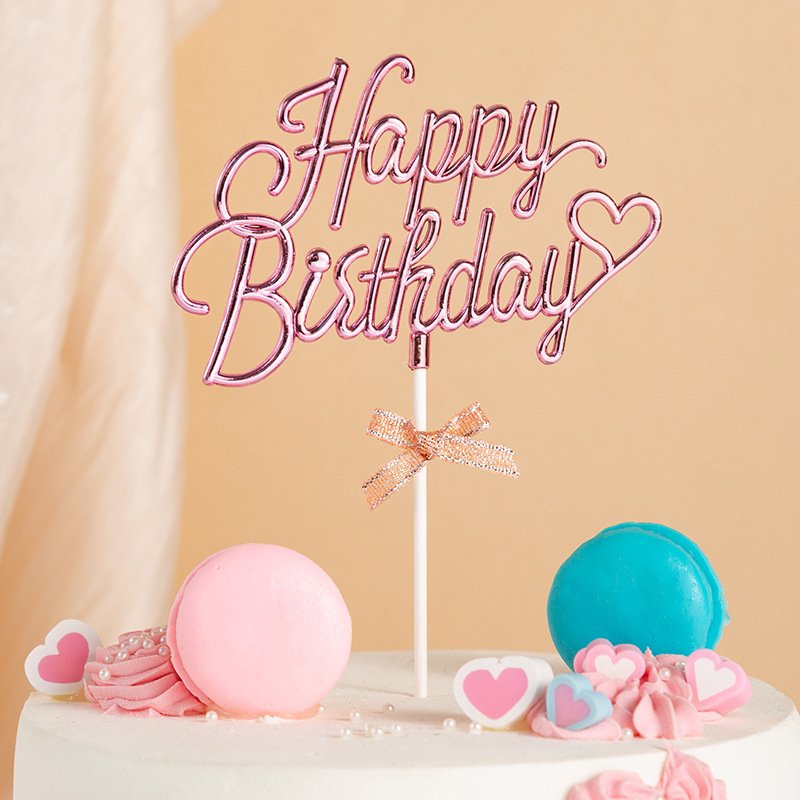 KLS wholesale Customized acrylic New Design 3D Sweet One Baby Cake Topper Happy Birthday Topper For Cake Decoration