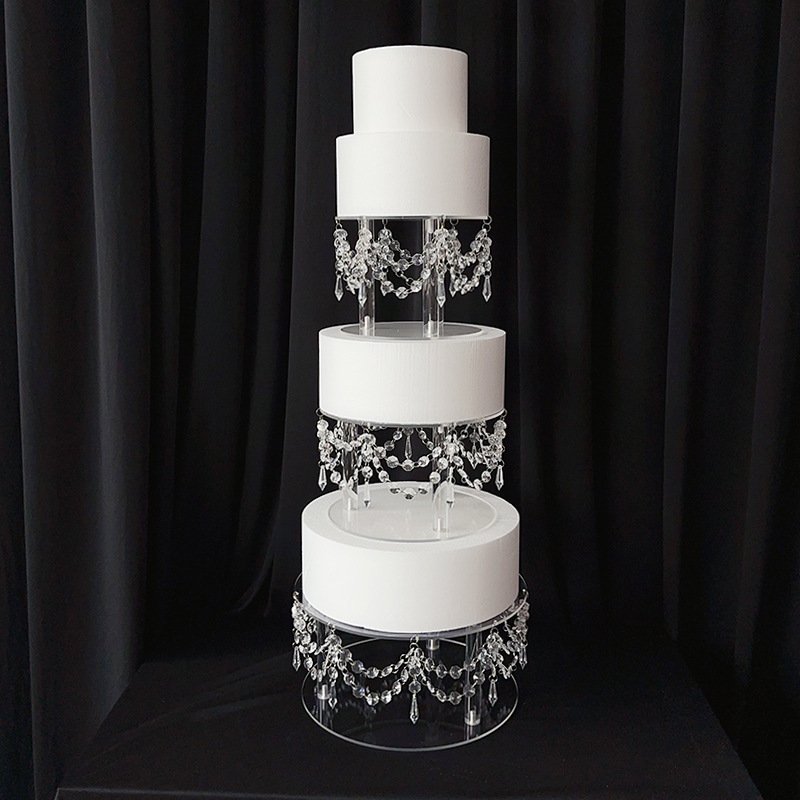 20cm/25cm/32cm Set Acrylic Cake Separator Cake Spacers Acrylic Cake Stand Set For Wedding Props Birthday Decoration