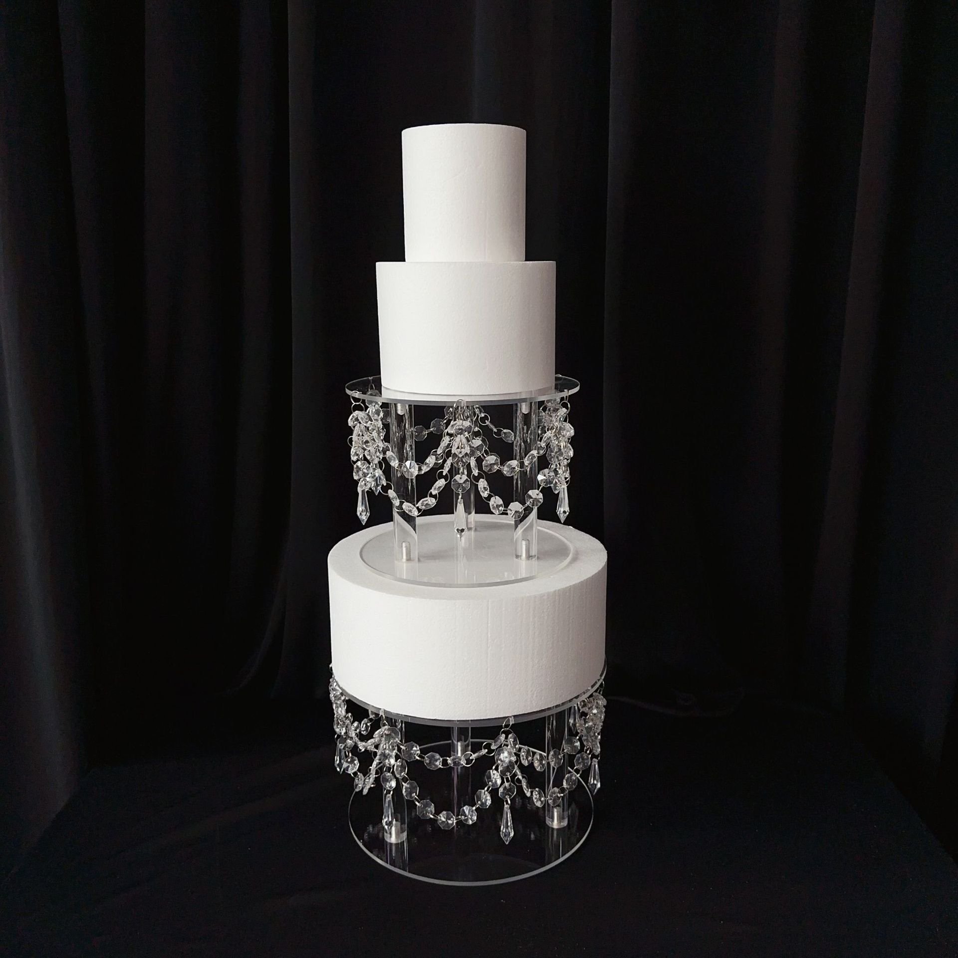 20cm/25cm/32cm Set Acrylic Cake Separator Cake Spacers Acrylic Cake Stand Set For Wedding Props Birthday Decoration