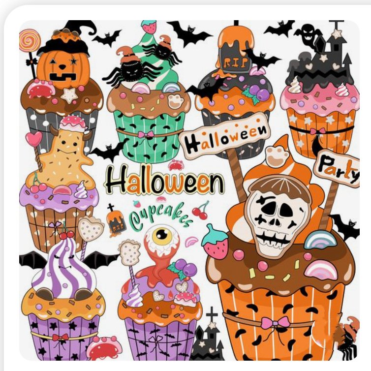 New ins style acrylic cake topper Halloween decoration cupcake Halloween cakes decoration accessories