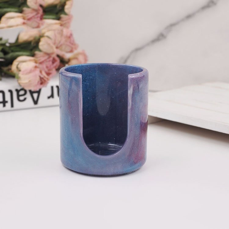 YS DIY Handmade Hydroponics Vase Silicone Candle Mold Round Water Planting Vase Plaster Mould Desktop Green Plant Planting Basin