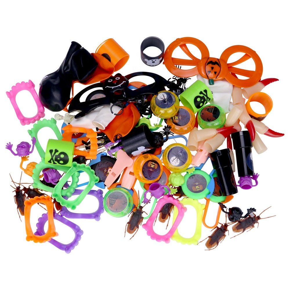 100PCS Halloween Decorations Party Favor Supplies Holiday Costume Toy Set Halloween Party Bags