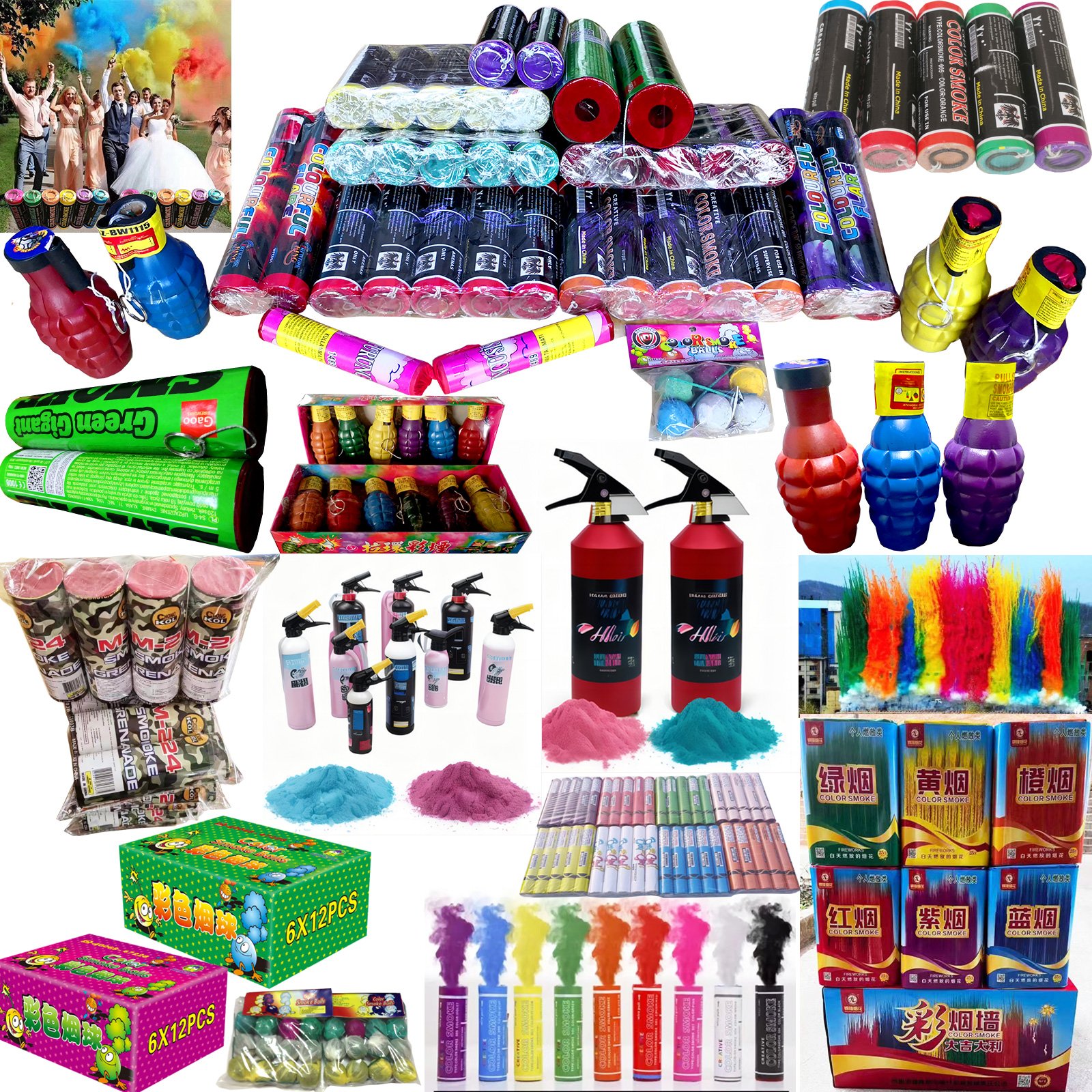2024 Boy or Girl Gender Reveal Fire Extinguisher Holi Powder Blaster for Baby Shower Biodegradable Party Supplies Decoration