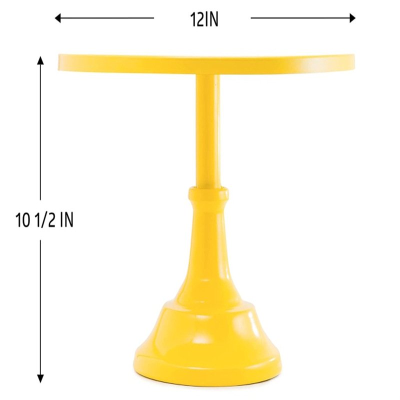 Supply Colorful Round Cake Stand Cake Holder Dessert Stand Metal Plate For Wedding Birthday Party Decorations Cupcake Display
