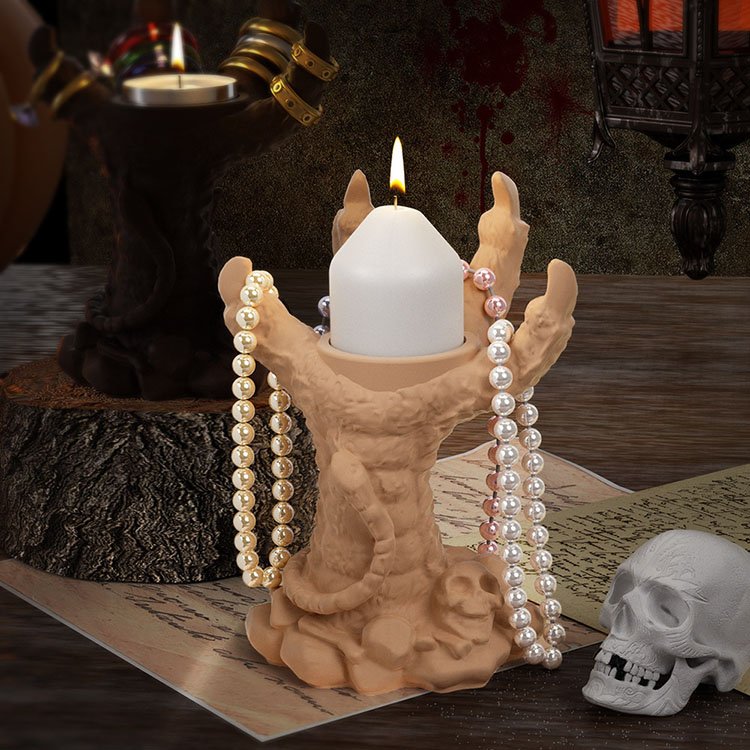 YS Skull Snake Dragon Eagle Claw Candlestick Silicone Mold Candle Holder DIY Gypsum Cement Plaster Jewelry Rack Mold Epoxy Resin