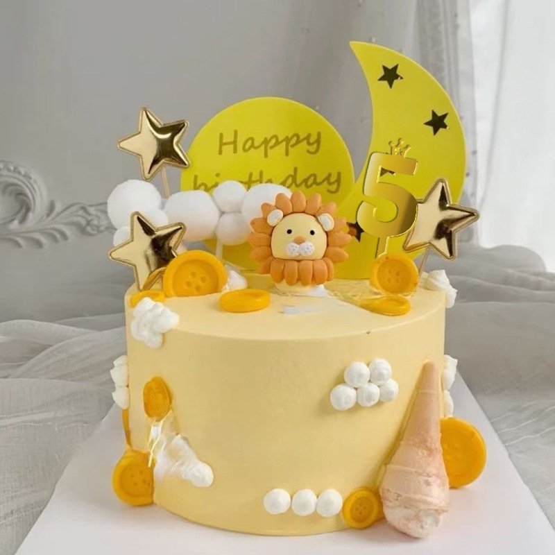 Factory Baking Cake Decoration Cake Card Large small size Crown Digital Acrylic Cake Card