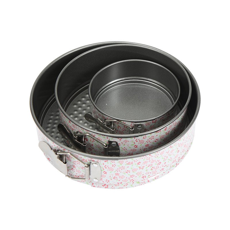 Good Quality Grey Round Christmas Chocolate Mousse Metal Cake Mold Carbon Steel Baking Cake Mold Set